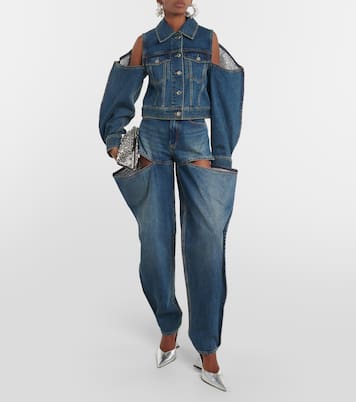 Verzierte Jeansjacke | Area