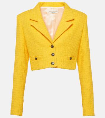 Cropped bouclé tweed blazer | Alessandra Rich