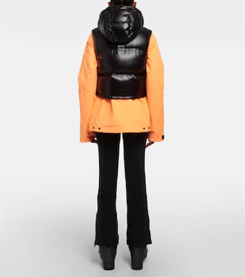 Chaleco cropped Snowbird de plumas | Aztech Mountain