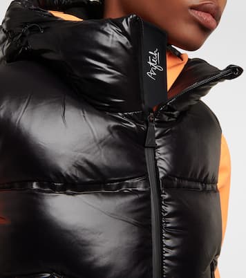 Chaleco cropped Snowbird de plumas | Aztech Mountain