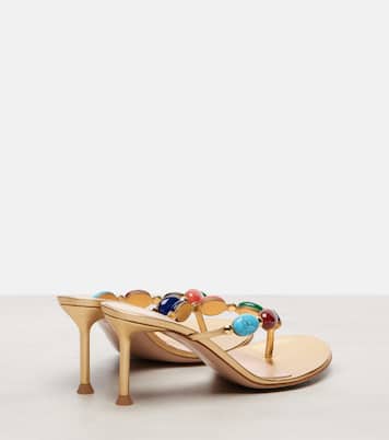 Sandales Shanti en cuir à ornements | Gianvito Rossi