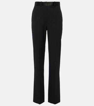 Pantaloni regular in misto lana | Victoria Beckham