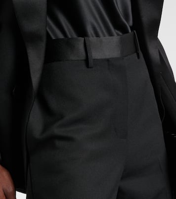 Pantaloni regular in misto lana | Victoria Beckham