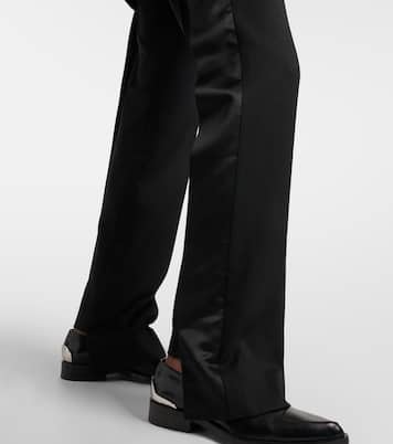 Pantaloni regular in misto lana | Victoria Beckham