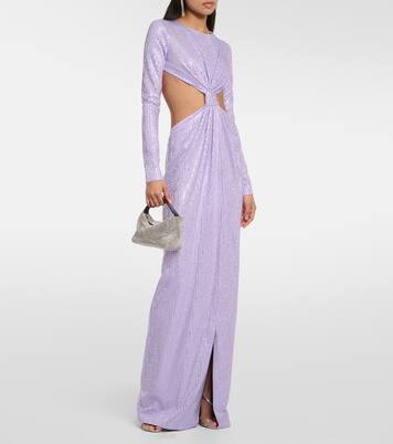 Robe aus Jersey mit Kristallen | Area