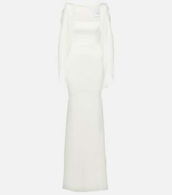 Robe longue de mariée Portrait en satin | Alex Perry