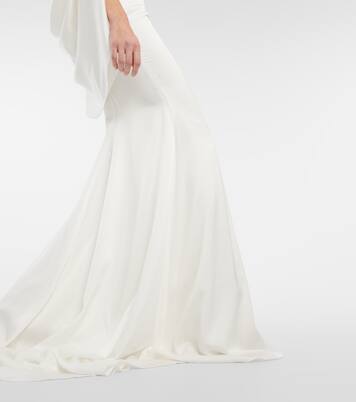 Robe longue de mariée Portrait en satin | Alex Perry
