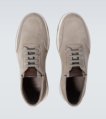 Echappée Scritto Mid Top suede Derby shoes | Berluti