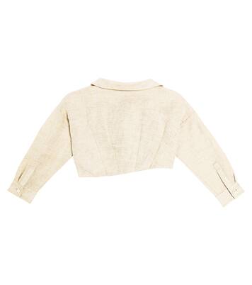 La Chemise Mejean linen and cotton top | Jacquemus Enfant
