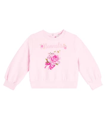 Baby printed cotton-blend sweater | Monnalisa