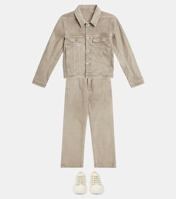 Lido Trucker cotton-blend jacket | Rick Owens Kids
