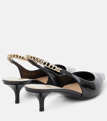 Gucci Signoria patent leather slingback pumps | Gucci