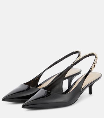Gucci Signoria patent leather slingback pumps | Gucci