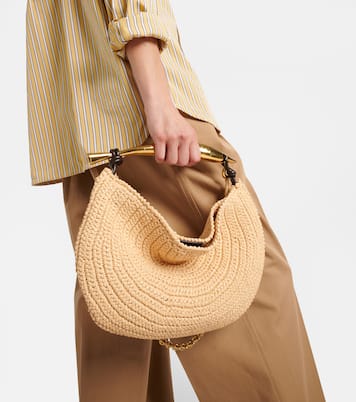 Sardine Chain raffia-effect tote bag | Bottega Veneta