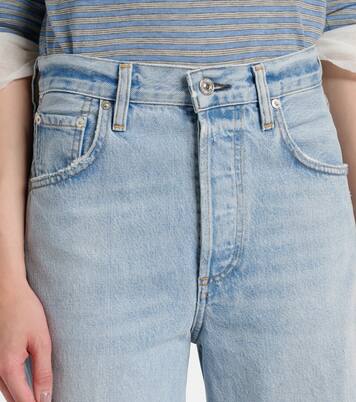 Ayla distressed mid-rise wide-leg jeans | Citizens of Humanity