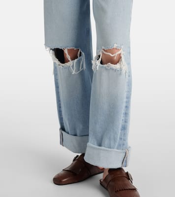 Ayla distressed mid-rise wide-leg jeans | Citizens of Humanity