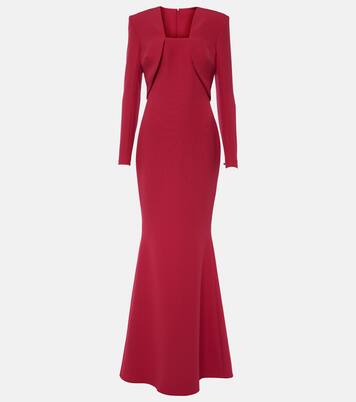 Robe longue Jana en crêpe | Safiyaa