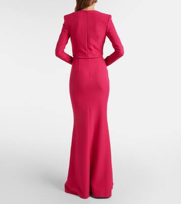 Robe longue Jana en crêpe | Safiyaa