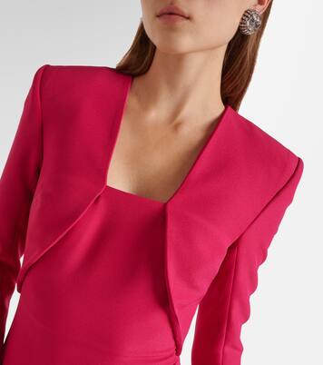 Robe longue Jana en crêpe | Safiyaa