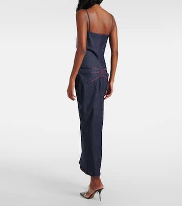 Midikleid aus Denim | Alaïa