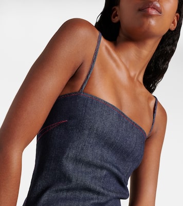 Midikleid aus Denim | Alaïa