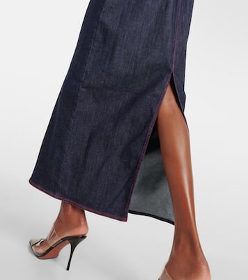 Midikleid aus Denim | Alaïa