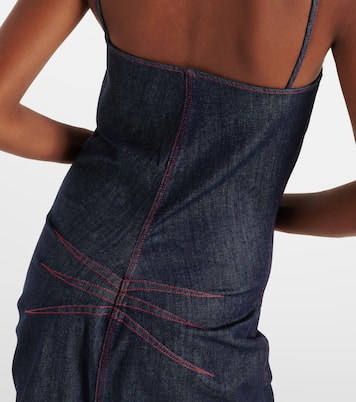 Midikleid aus Denim | Alaïa