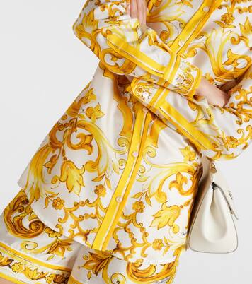 Hemd Majolica aus Seiden-Twill | Dolce&Gabbana