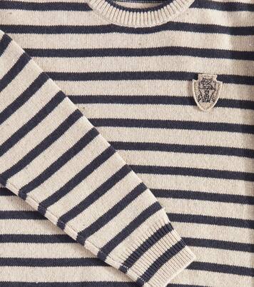 Striped cashmere and wool sweater | Brunello Cucinelli Kids