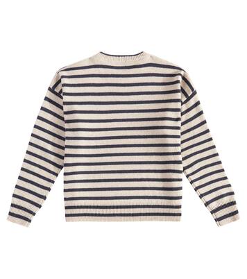 Striped cashmere and wool sweater | Brunello Cucinelli Kids