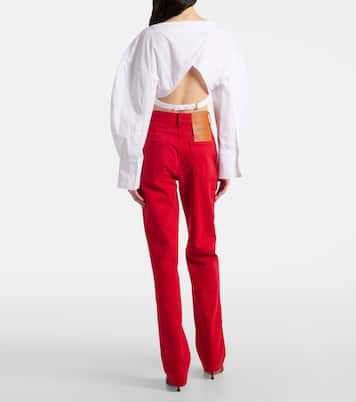 De-Nîmes high-rise straight jeans | Jacquemus