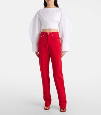 De-Nîmes high-rise straight jeans | Jacquemus