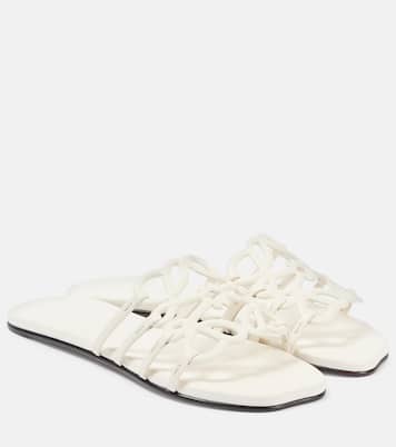 Petal Anagram leather slides | Loewe