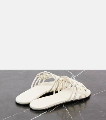 Petal Anagram leather slides | Loewe