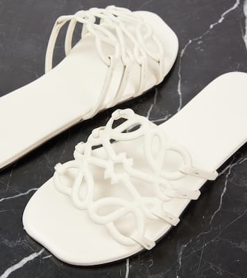 Petal Anagram leather slides | Loewe