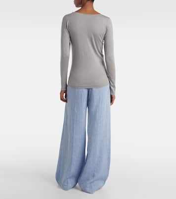 Sparkling cashmere and silk-blend sweater | Brunello Cucinelli
