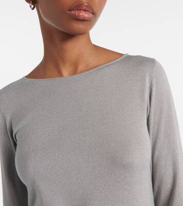 Sparkling cashmere and silk-blend sweater | Brunello Cucinelli
