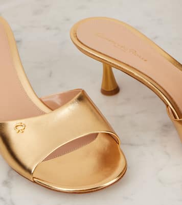 Pantoletten Ascent 55 aus Leder | Gianvito Rossi