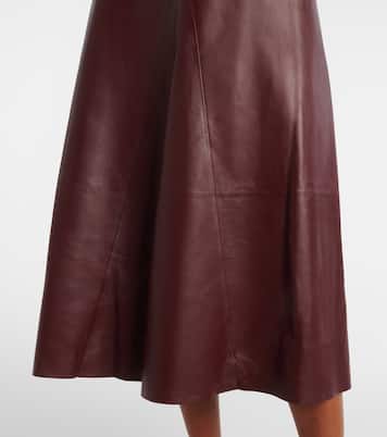 Jupe midi en cuir | Fforme