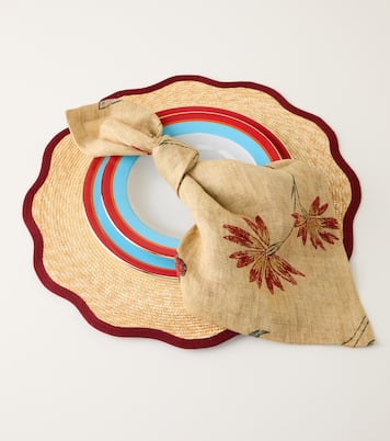 Diomma set of 2 floral linen napkins | The House of Lyria