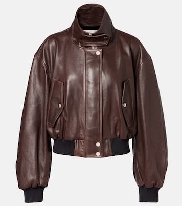 Briar leather bomber jacket | Nour Hammour