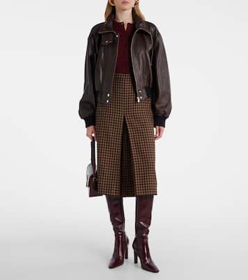 Briar leather bomber jacket | Nour Hammour