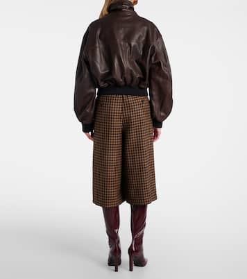 Briar leather bomber jacket | Nour Hammour