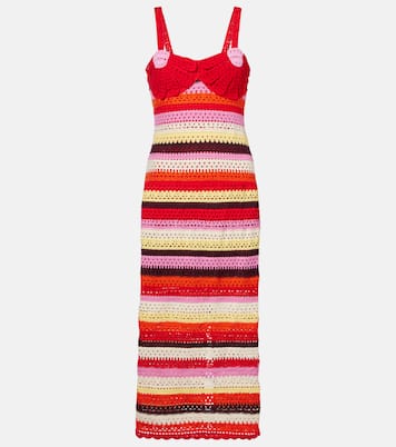 Striped crochet midi dress | Farm Rio