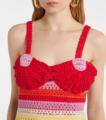 Striped crochet midi dress | Farm Rio