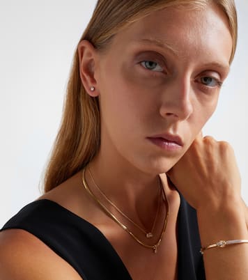 Ohrringe aus 14kt Gelbgold  (585/1000) mit Diamanten | Stone and Strand