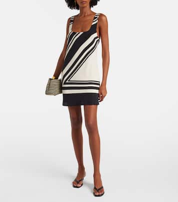 Bedrucktes Minikleid Pietra aus Seiden-Crêpe | SIR