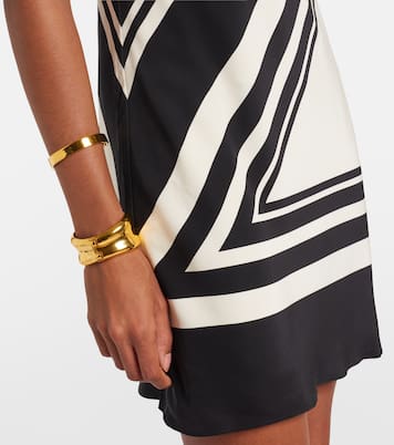 Bedrucktes Minikleid Pietra aus Seiden-Crêpe | SIR