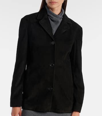 Blazer Opus aus Veloursleder | Nour Hammour