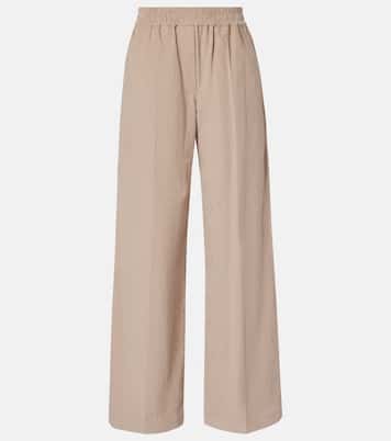 Cotton corduroy wide-leg pants | Brunello Cucinelli